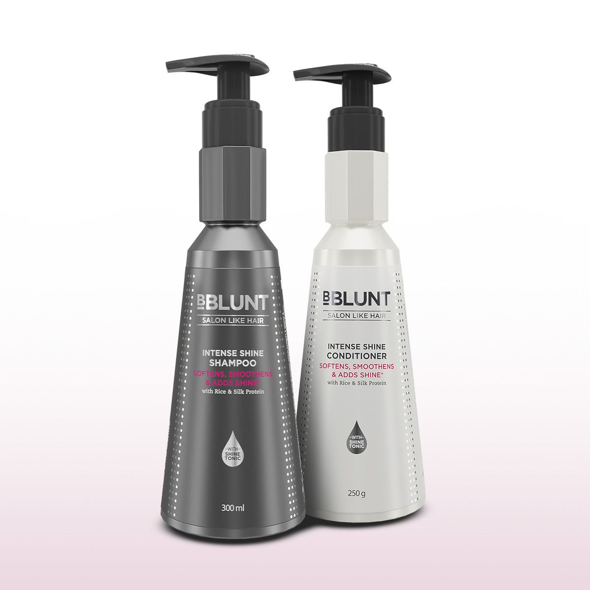 BBLUNT Smooth & Shiny Hair Combo (Intense Shine Shampoo & Intense Shine ...