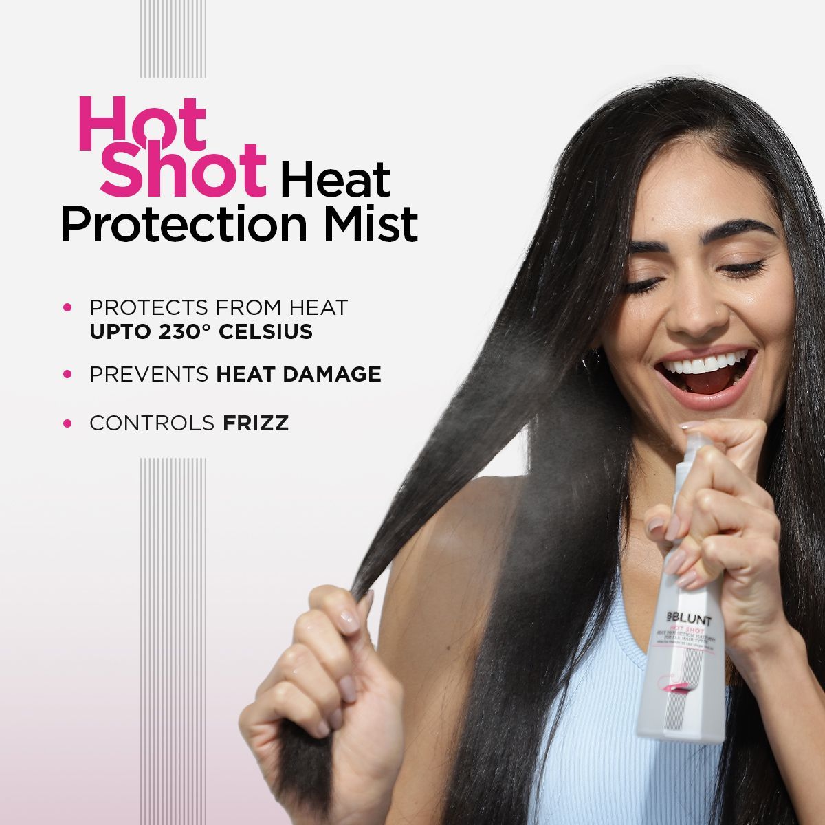 BBlunt Hot Shot Heat Protection Hair Mist  Hot Shot Hold Spray Review   Arpita Ghoshal  YouTube