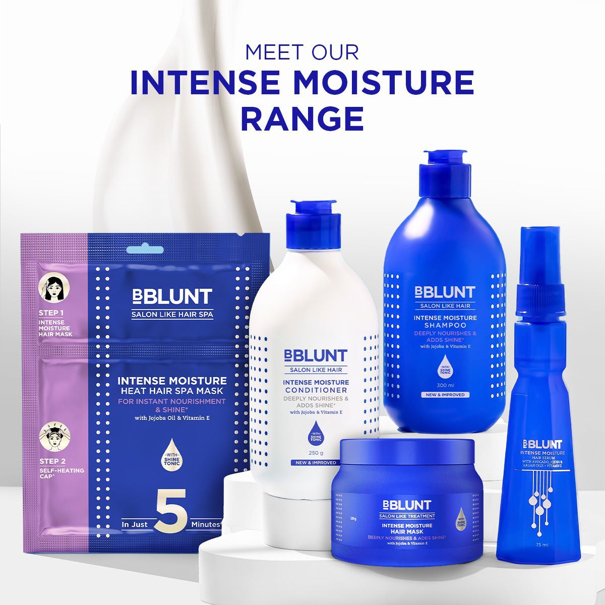 Bblunt Intense Moisture Hair Mask With Jojoba Oil -250 G